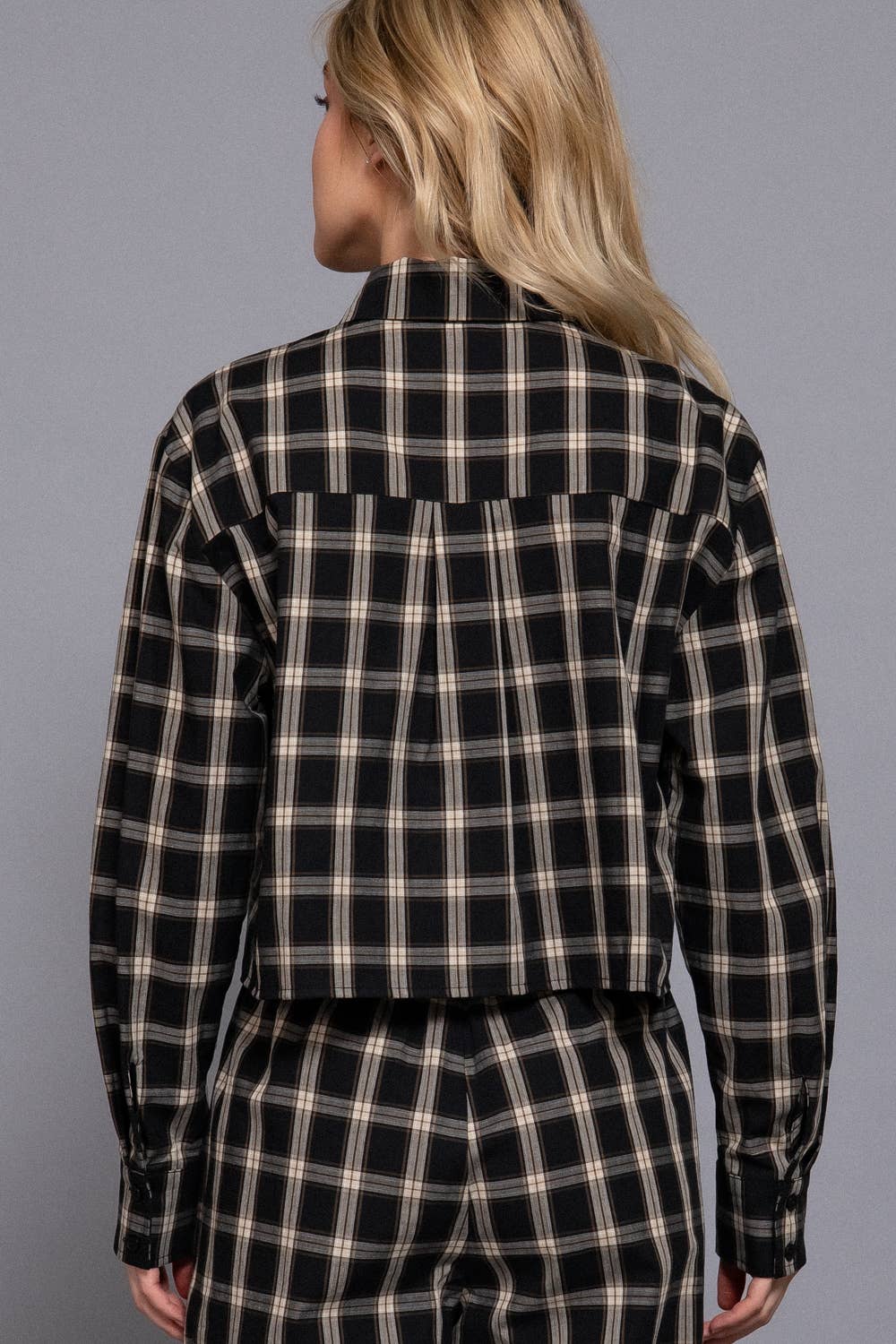 Plaid Top Set
