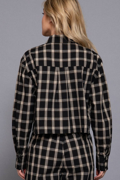 Plaid Top Set