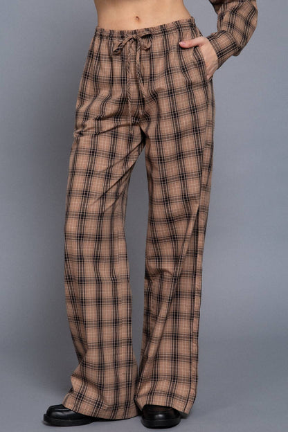 Plaid Pant Set