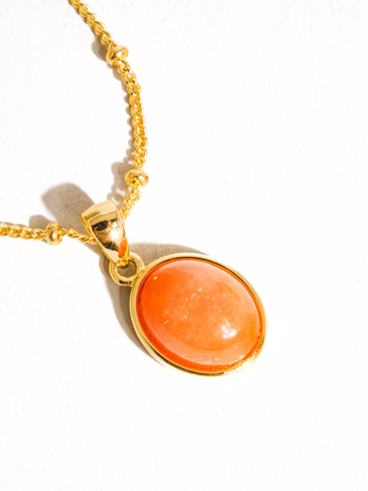 Non Tarnish Natural Stone Necklace