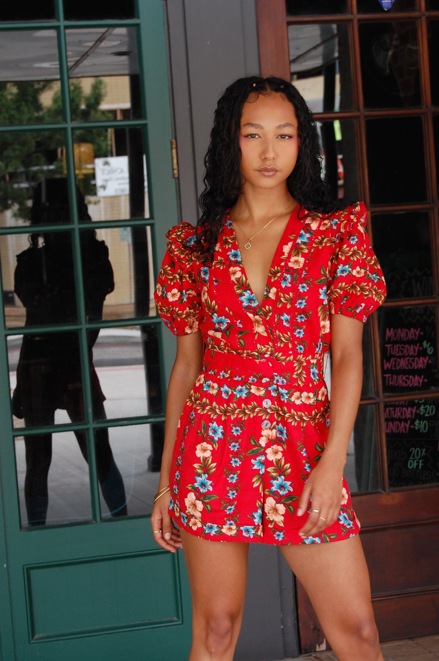 Aria Floral Romper