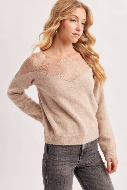 Lace Knit Pullover