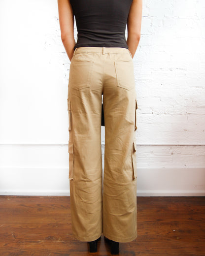 Mid rise cargo pants