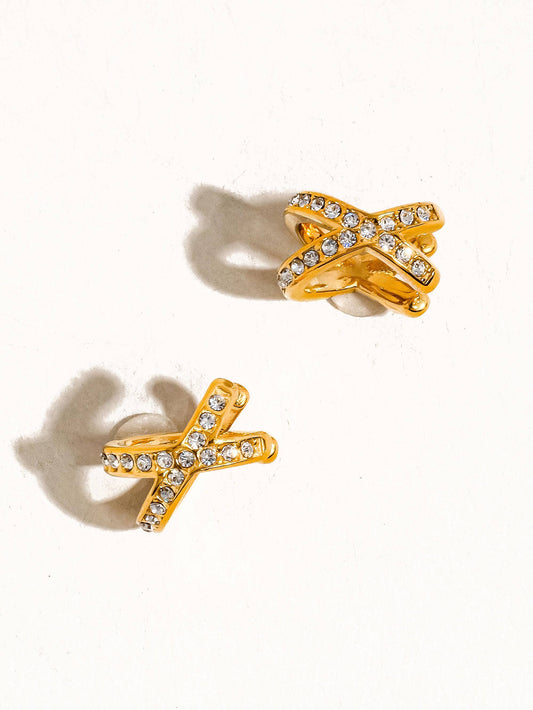 Non-Tarnish X CZ Ear Cuff