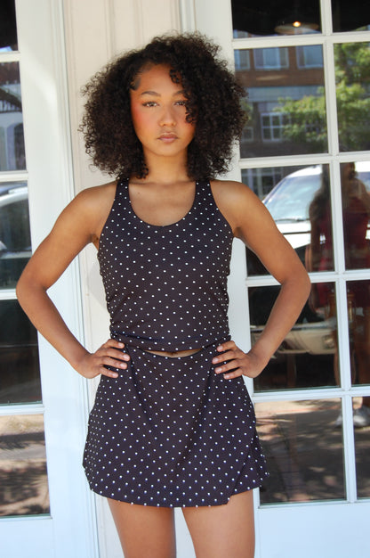 Polka Dot Active Top Set