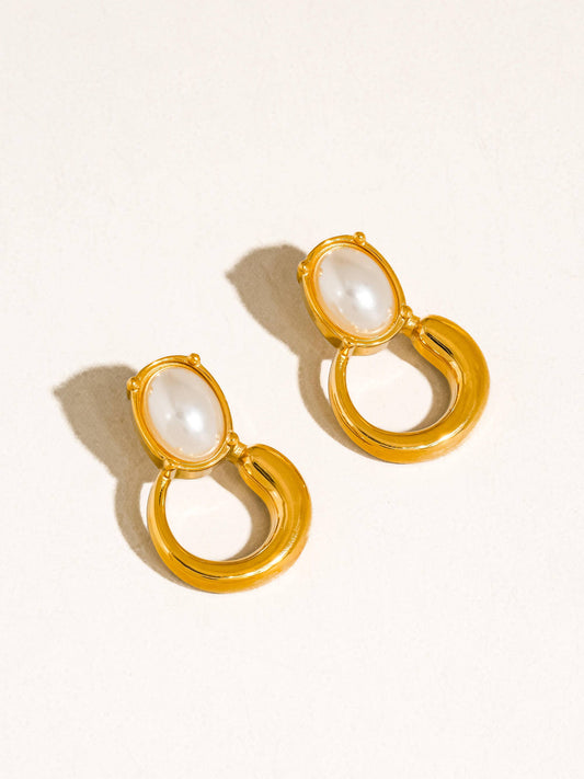 Non-Tarnish Pearl Drop Earrings