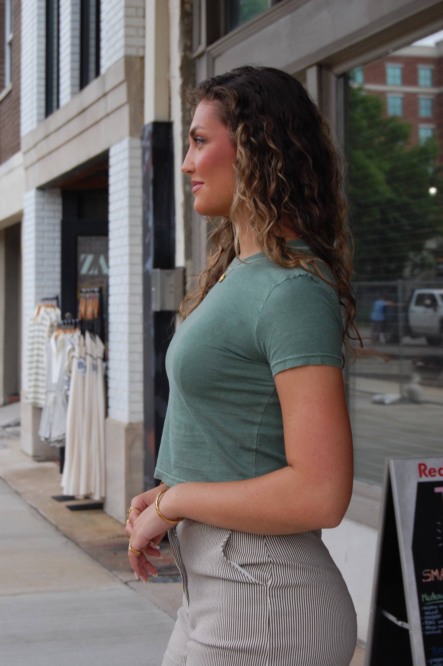 Washed Knit T-Shirt