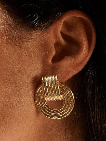 WP Stripe Hoop Earring