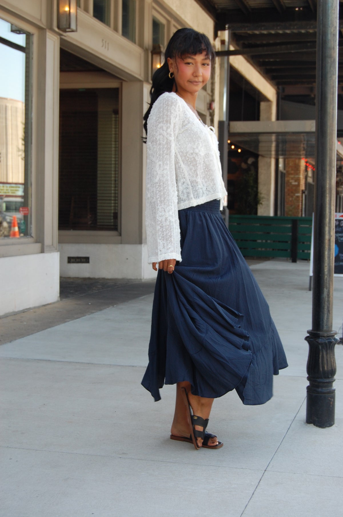 Smocked Waist Skirt