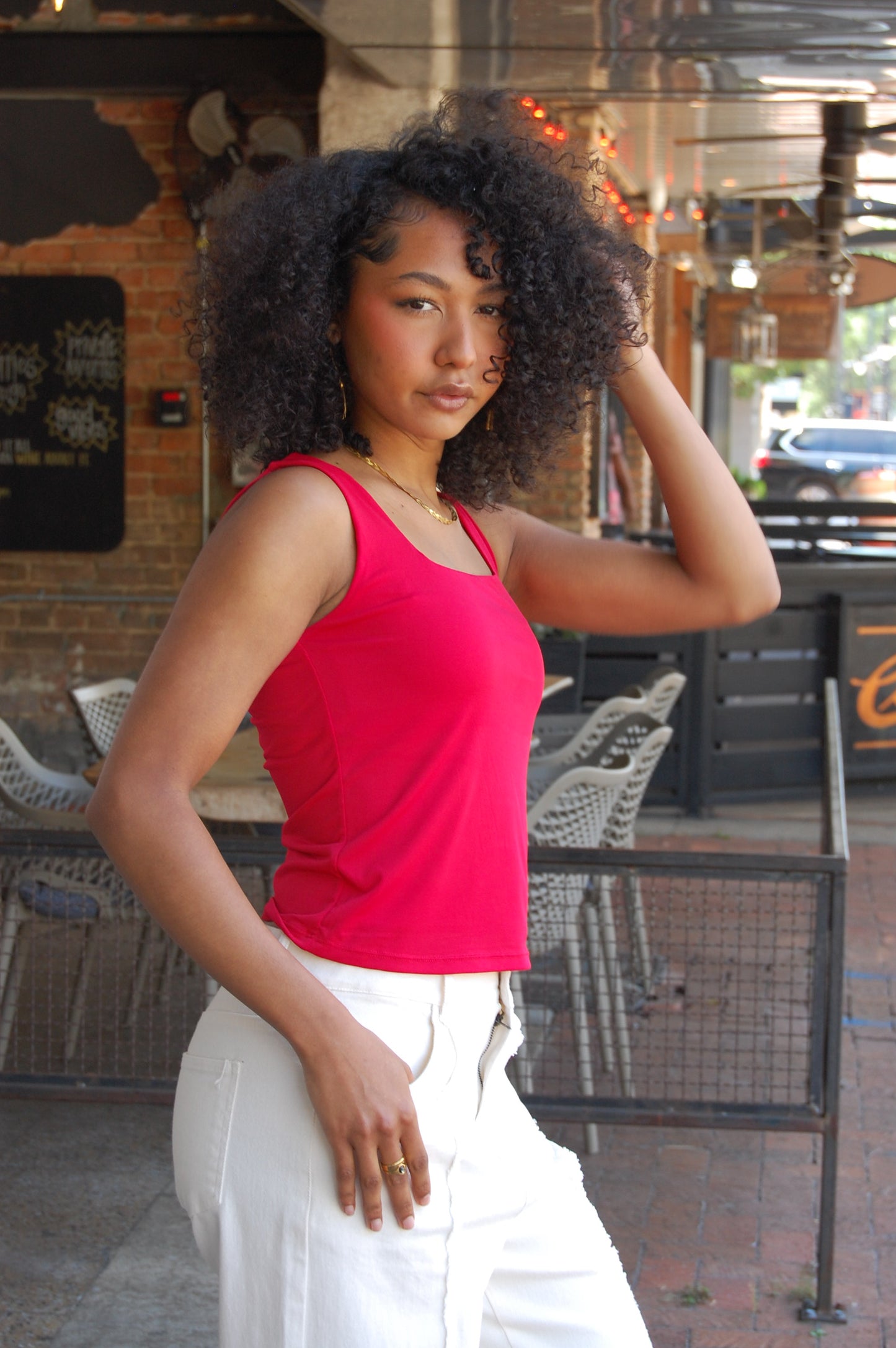 Square Neck Knit Top