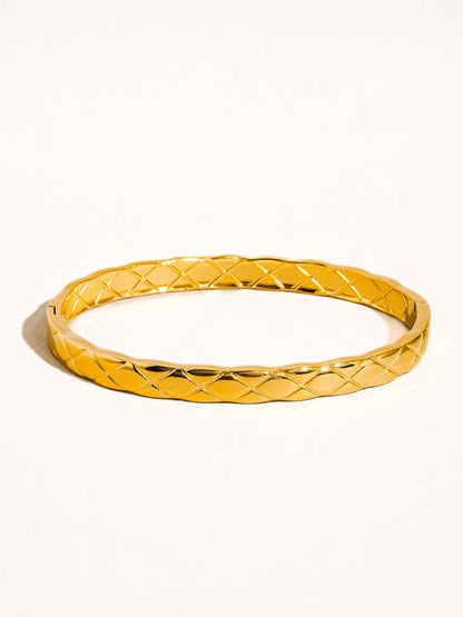 Axl 18K Gold Non-Tarnish Braided Bangle