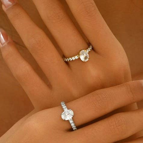 Non Tarnish Rhinestone Rings