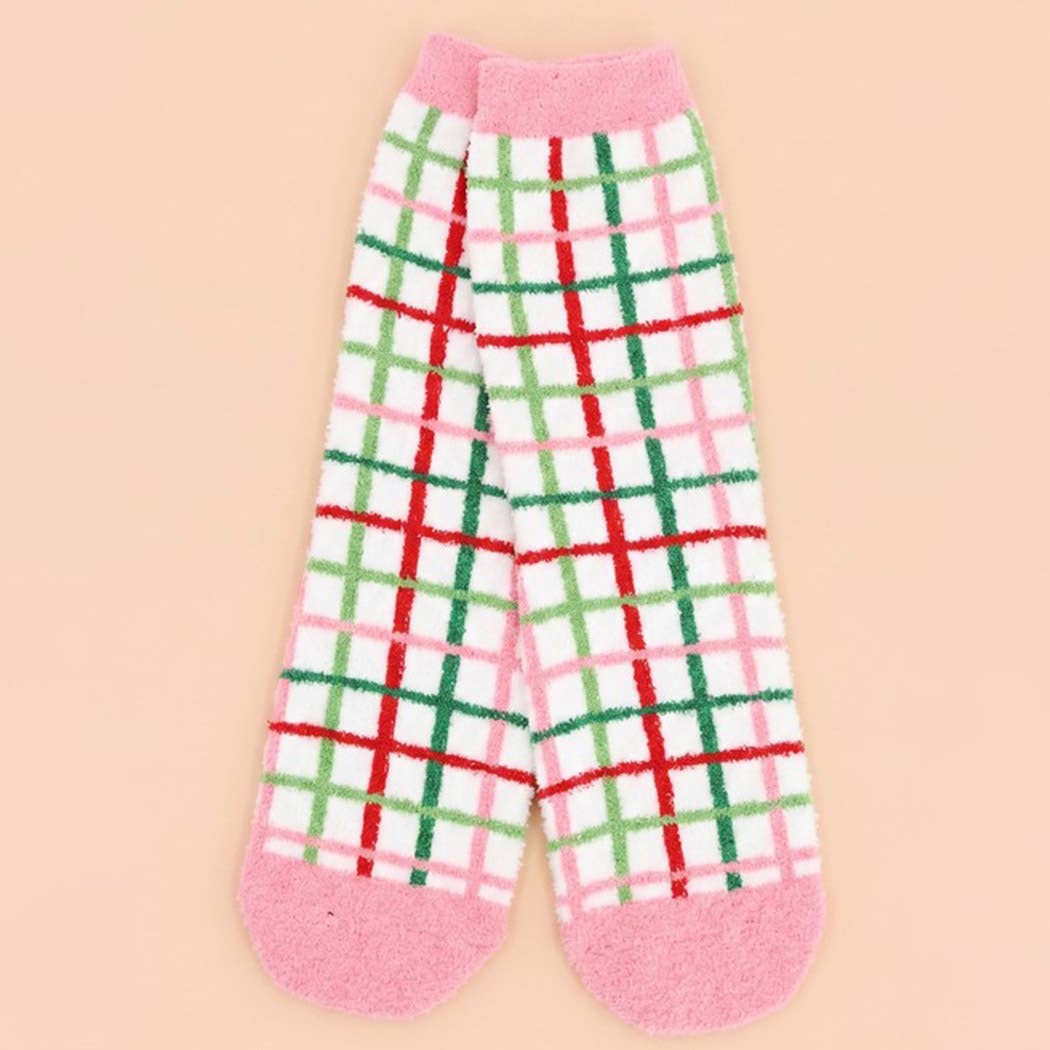 Fuzzy Christmas Socks