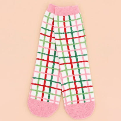 Fuzzy Christmas Socks