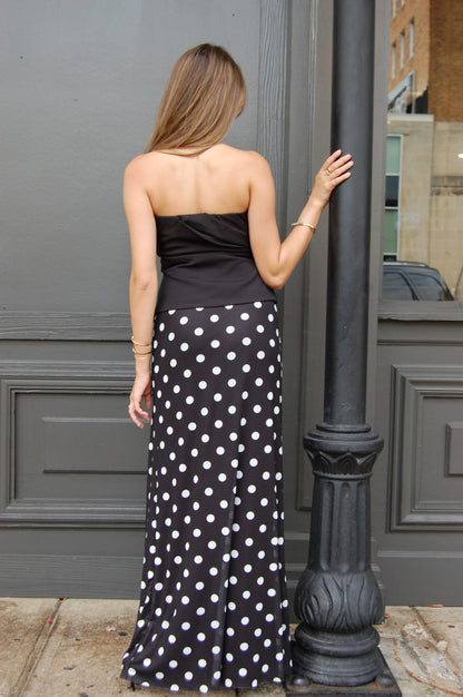 Polka Mesh Skirt