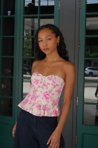 Floral Corset Top