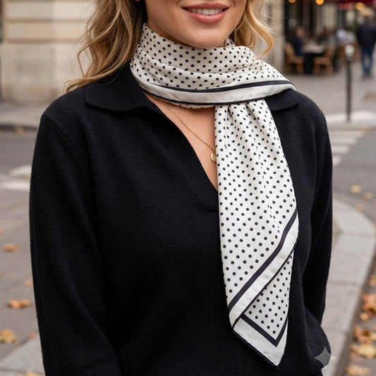 Polka Dot Square Scarf