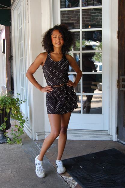 Polka Dot Active Skort Set
