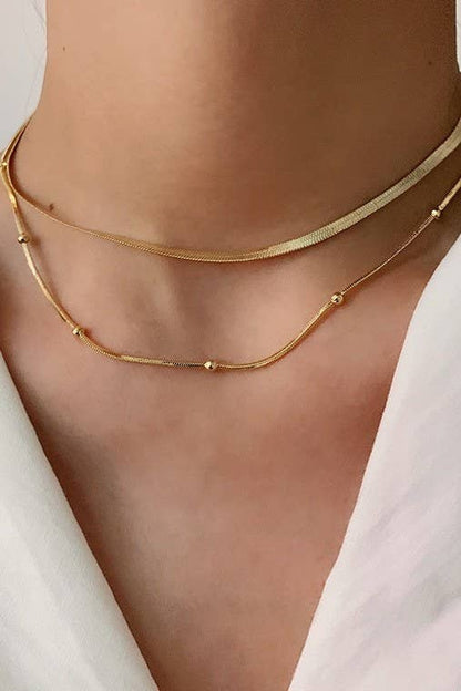 Non Tarnish Bone And Ball Chain
