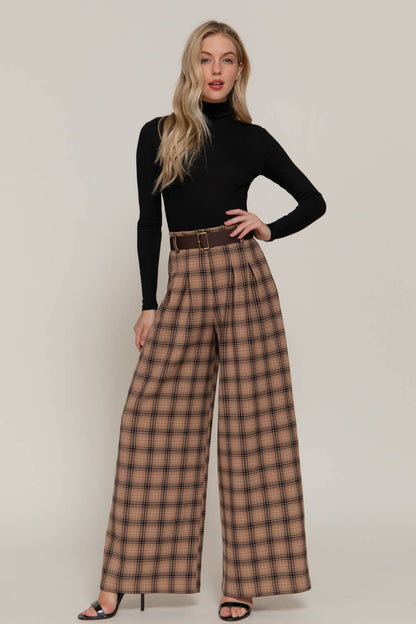Plaid Woven Pants