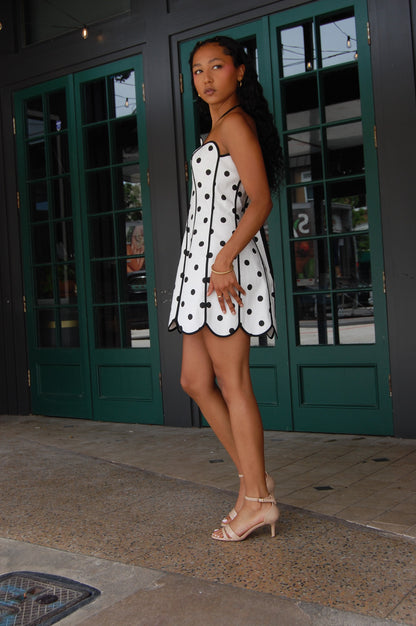 Scallop Halter Dress