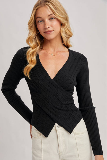 Wrap Knit Top