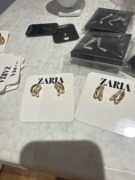 Brass Layered Hoops