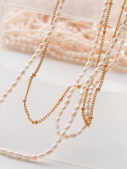 Camryn Non-Tarnish Layered Pearl Necklace