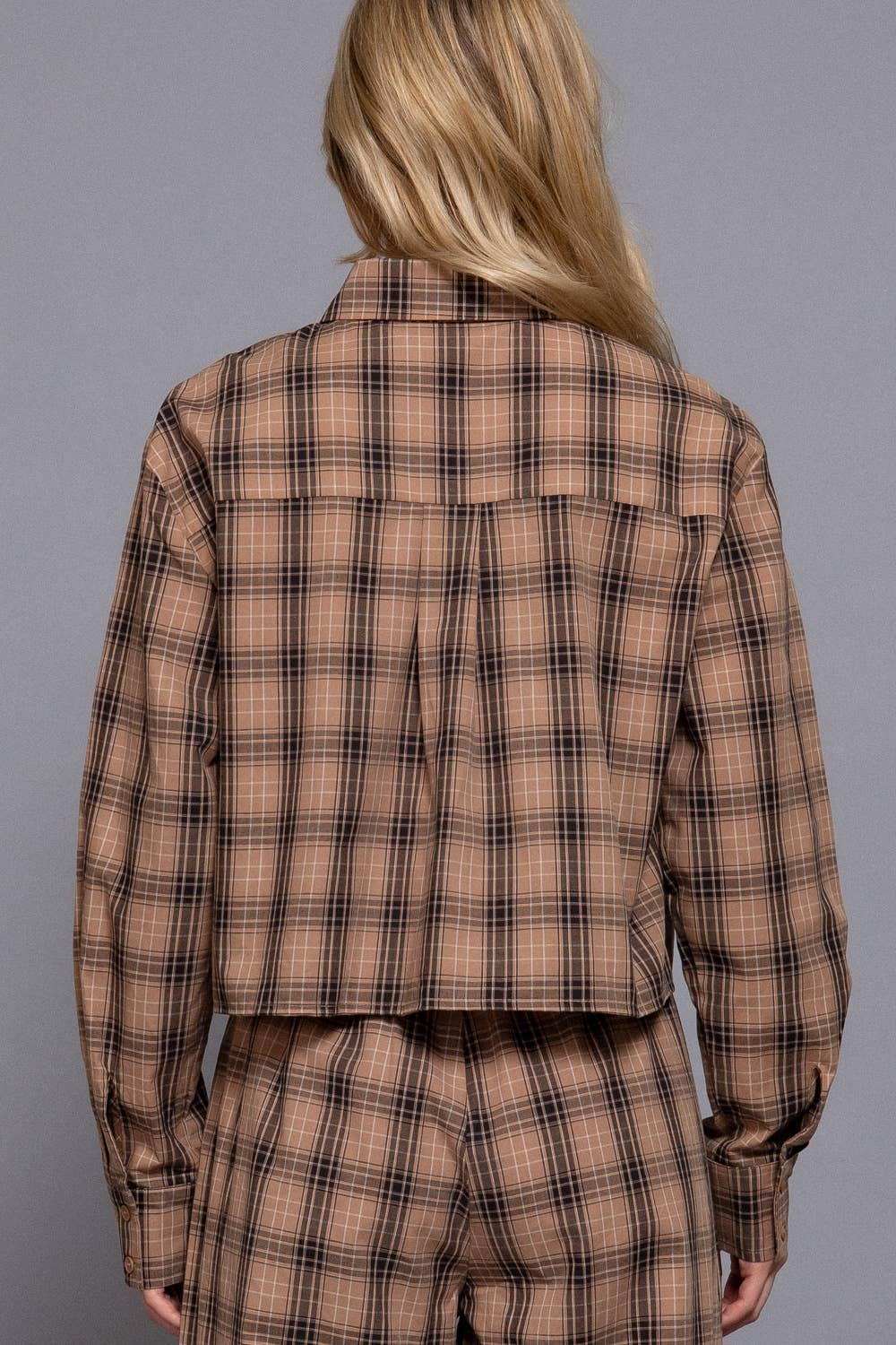 Plaid Top Set