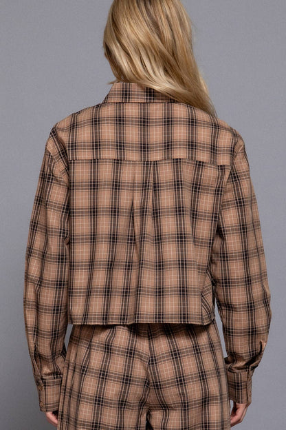 Plaid Top Set