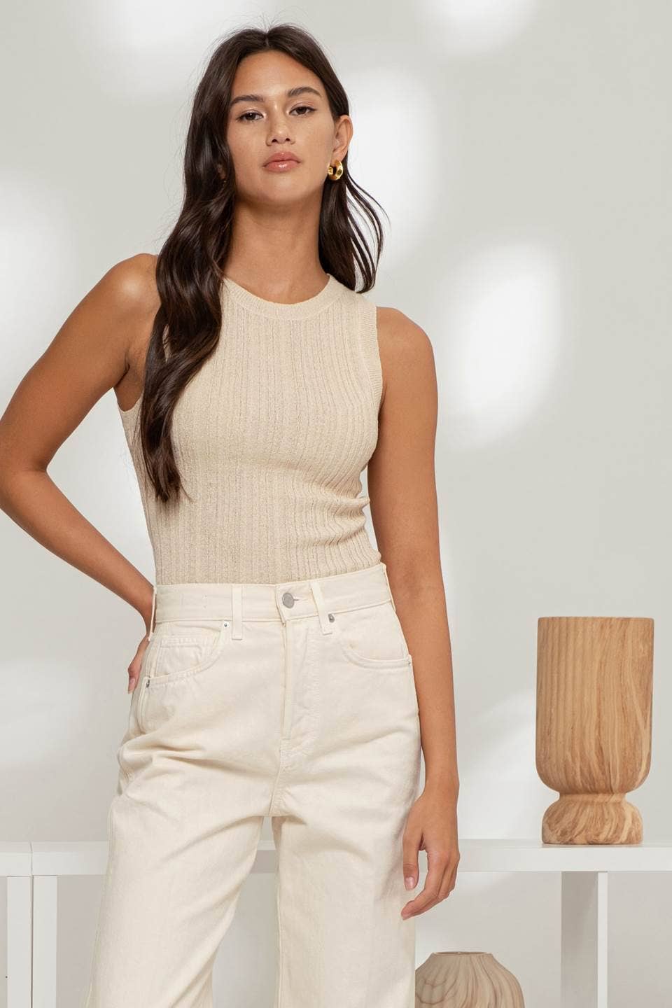 Ribbed Knit Top