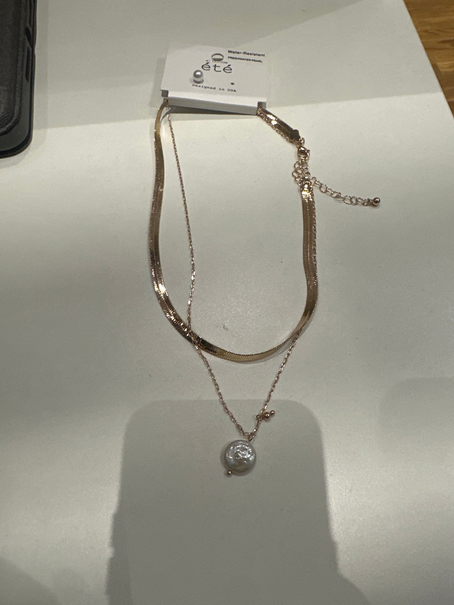 Multi Chain Stone Necklace