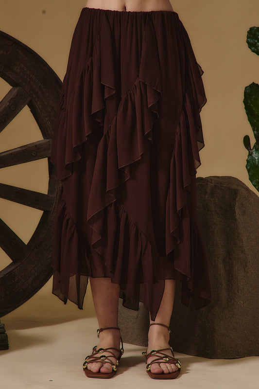 Cascade Ruffle Skirt