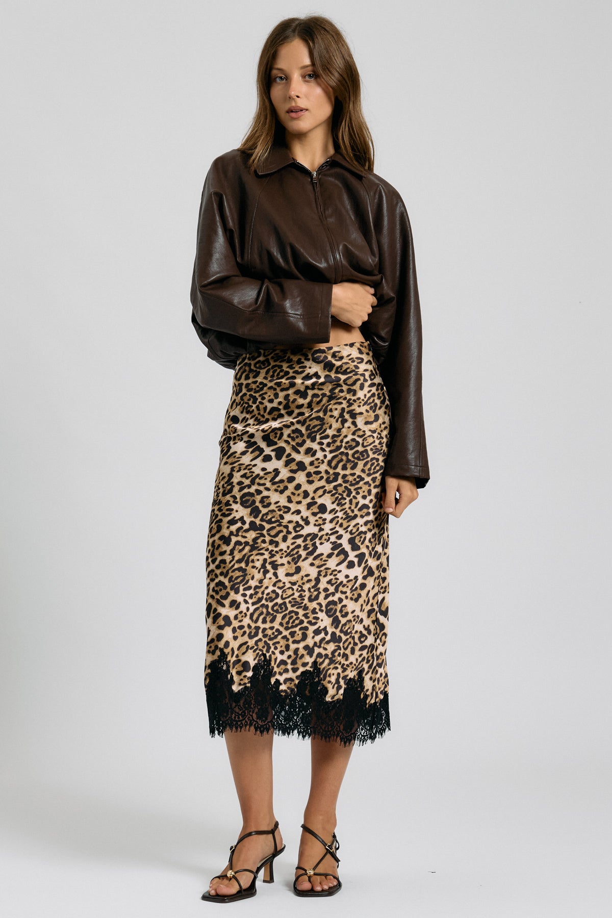Leopard Midi Skirt
