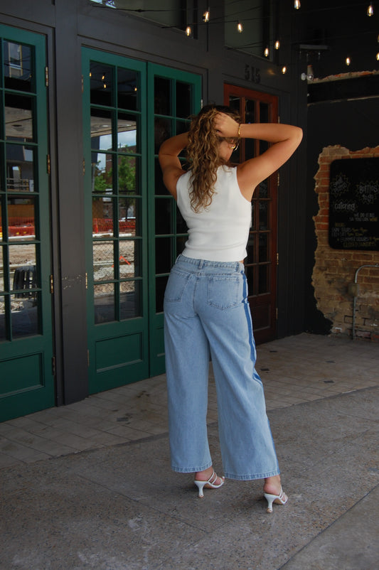 Side Stripe Jeans