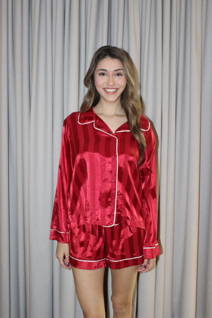 Satin PJ Short Set