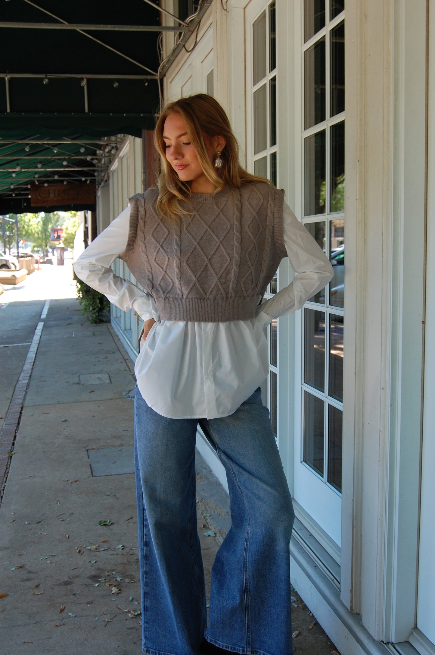 Layered Vest Blouse