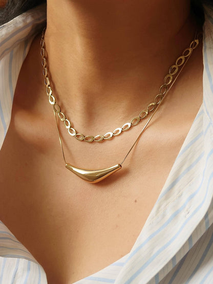 Non-Tarnish Curve Necklace