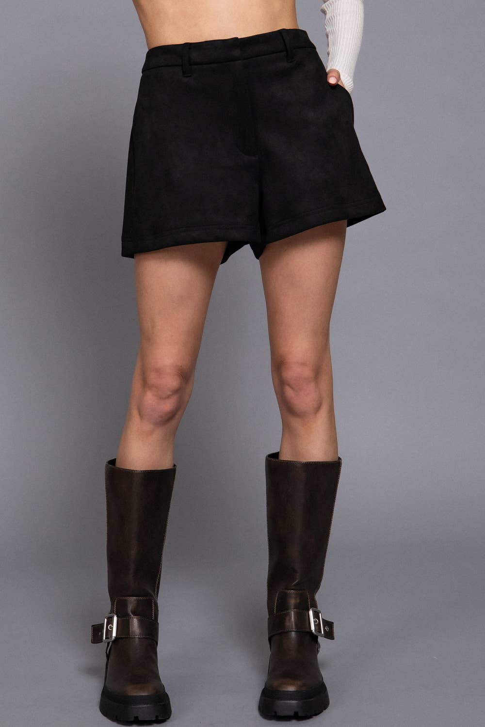 Suede Shorts