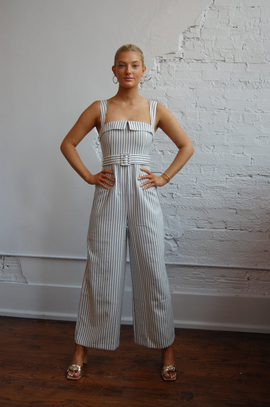 Pinstripe Jumpsuit