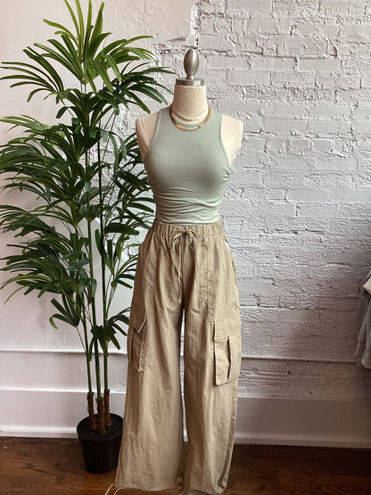 High Waist Cargo Pants