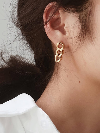 Non-Tarnish Chain Link Earrings