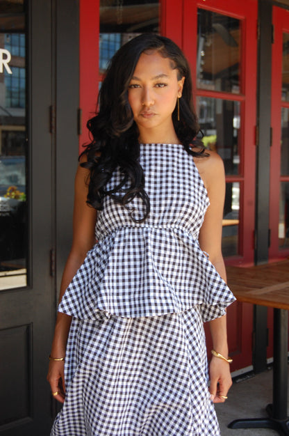 Gingham Top Set