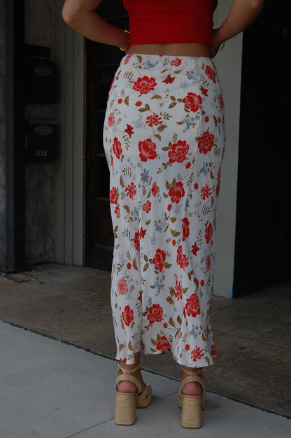 Floral Midi Skirt