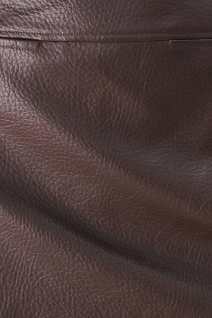 Faux Leather Skort