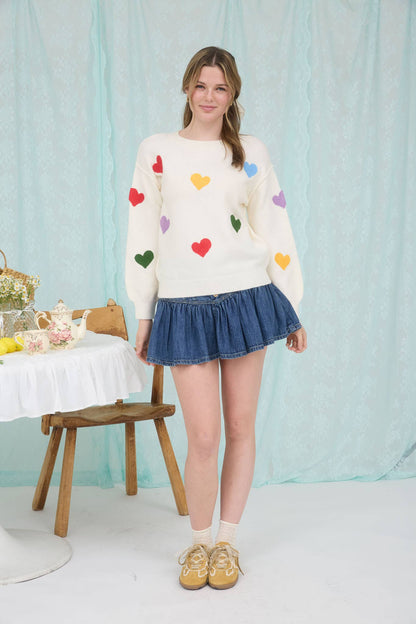 Crewneck Heart Sweater