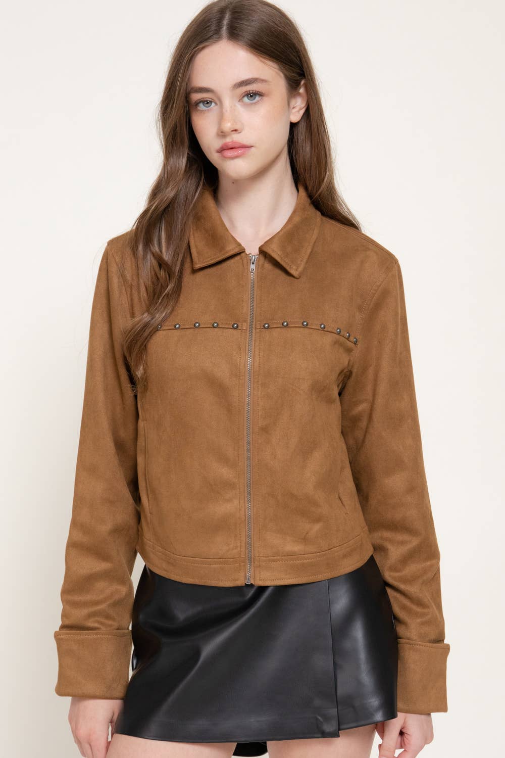 Stud Suede Jacket