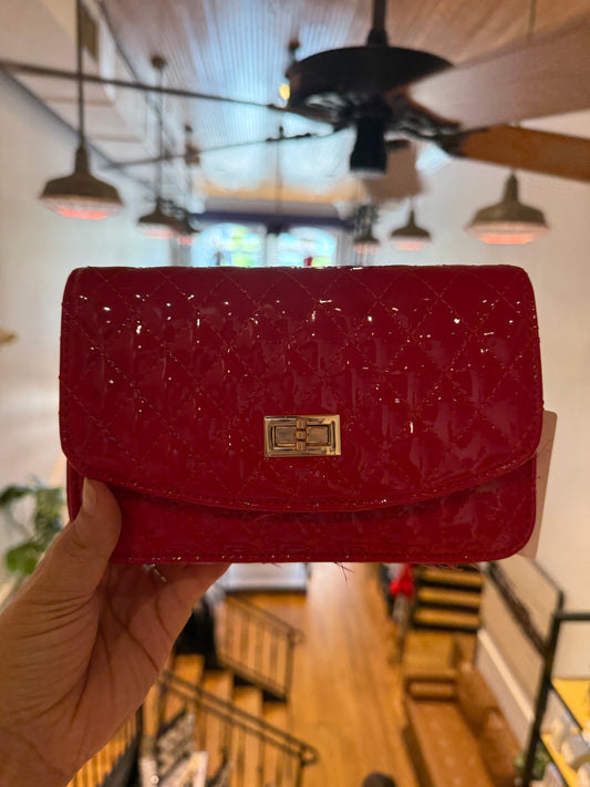 Patent Quilted purse