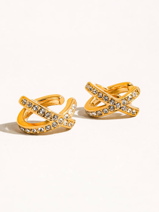 Non-Tarnish X CZ Ear Cuff