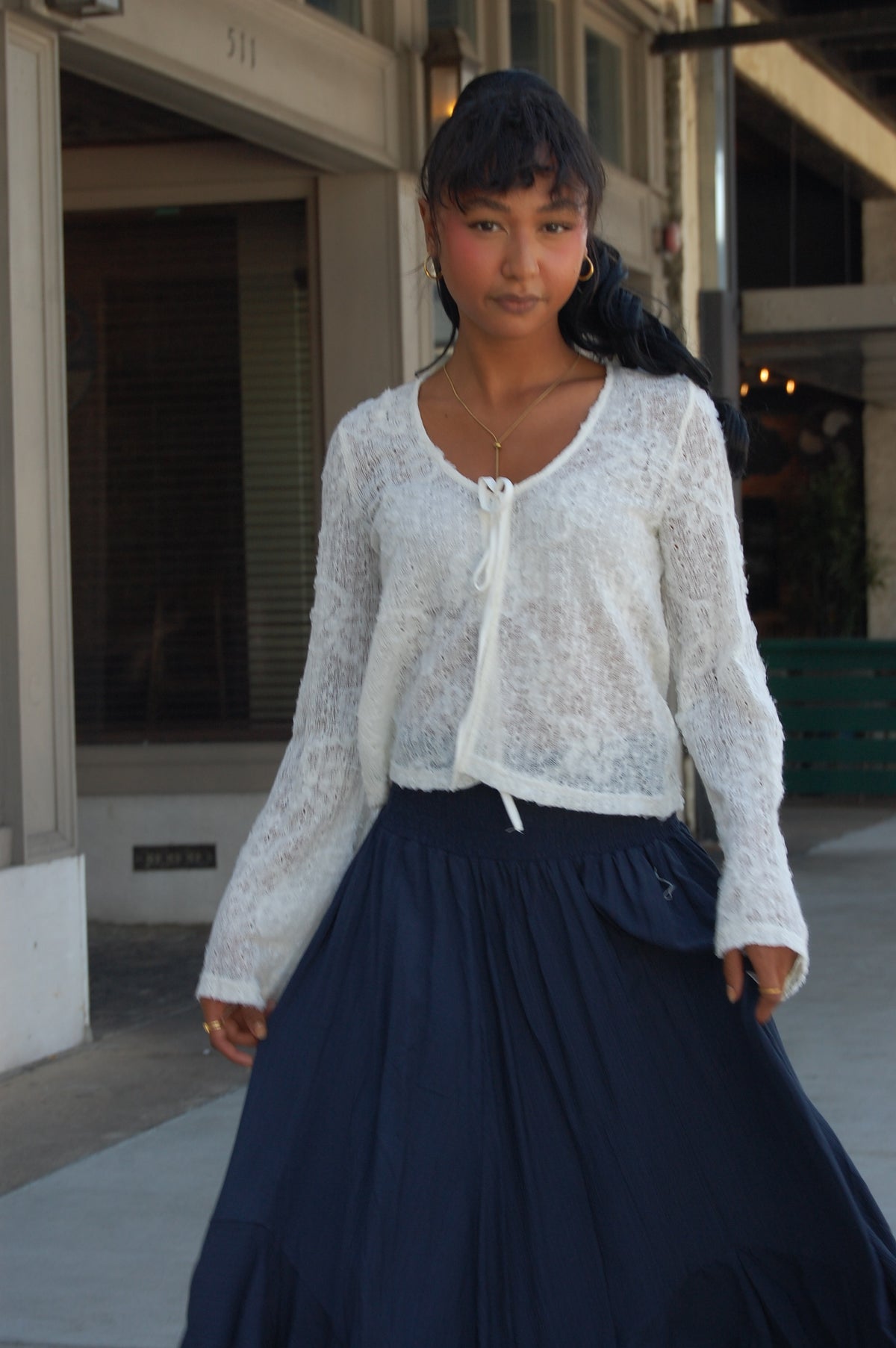 Floral Textured Cardigan
